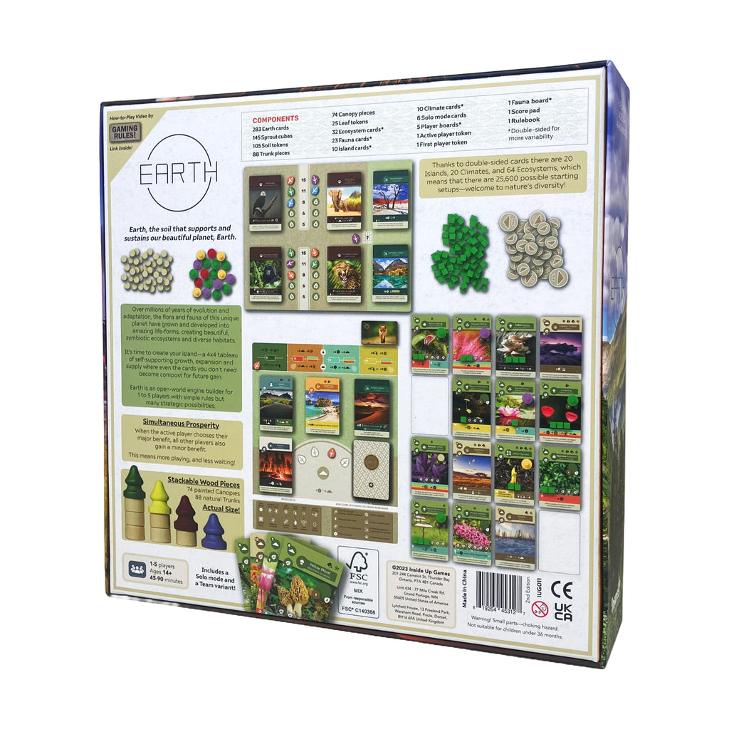 Earth Tableau Builder Strategy Board Game