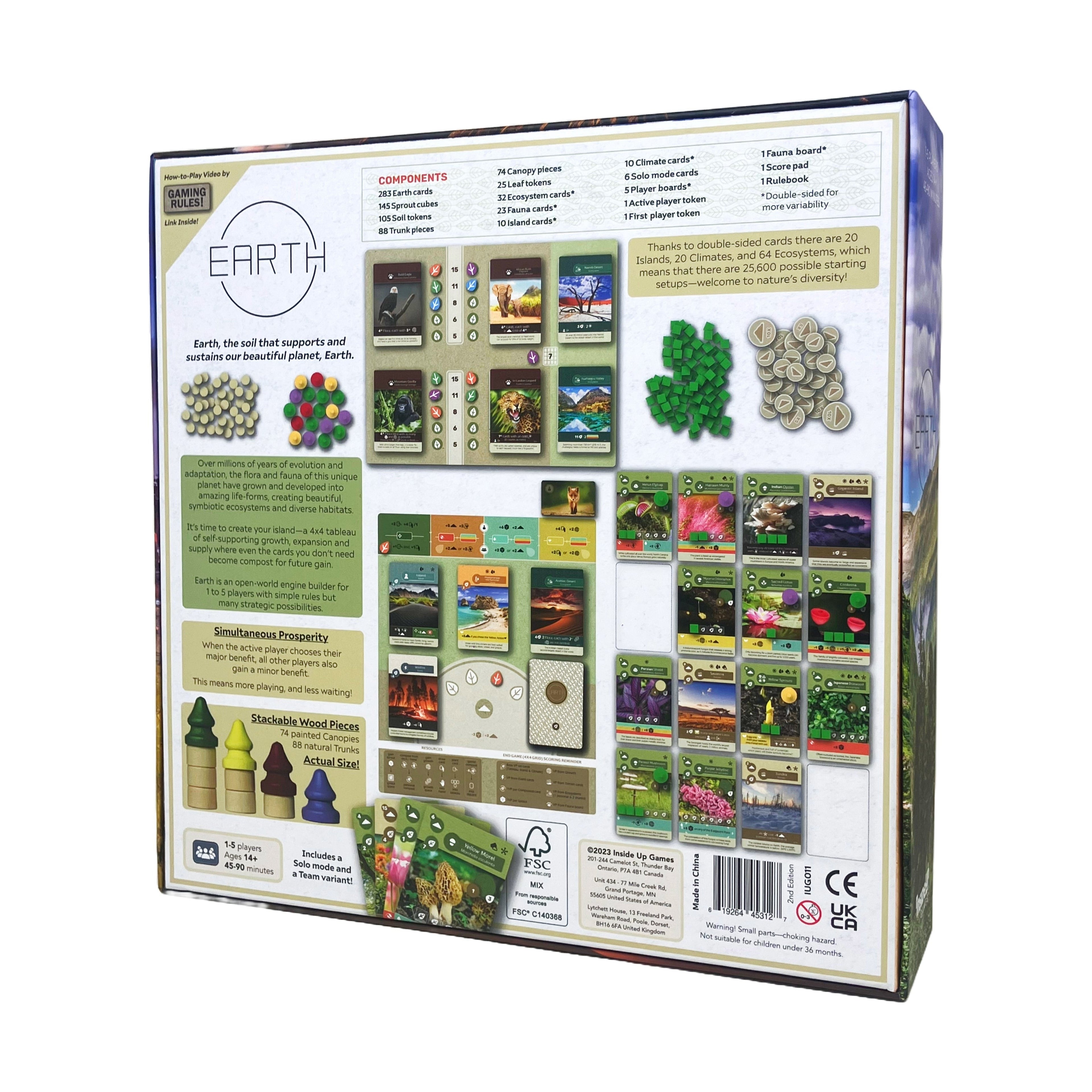 Earth Tableau Builder Strategy Board Game