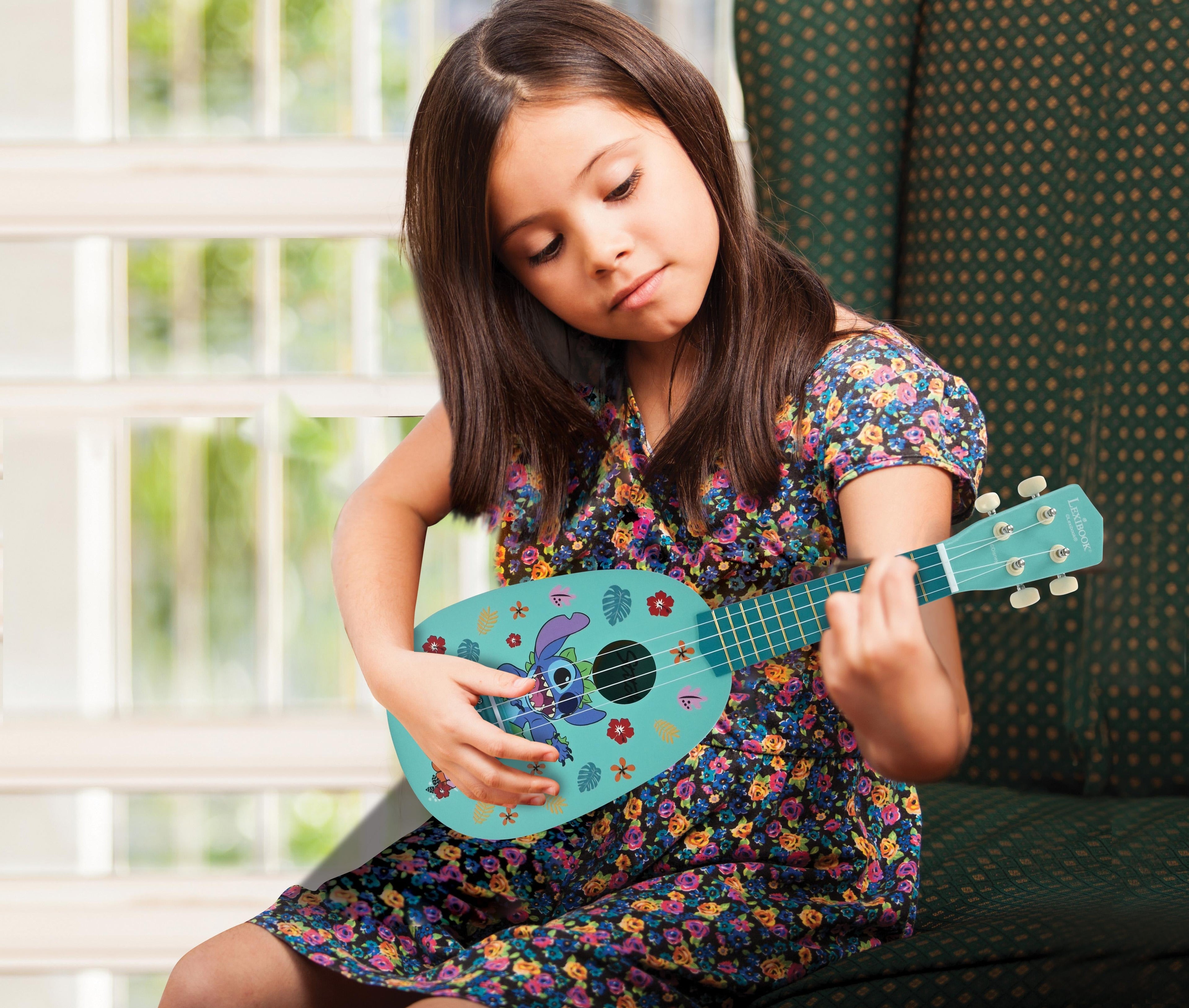 Stitch Themed Wooden Ukulele - Nylon String Music Maker