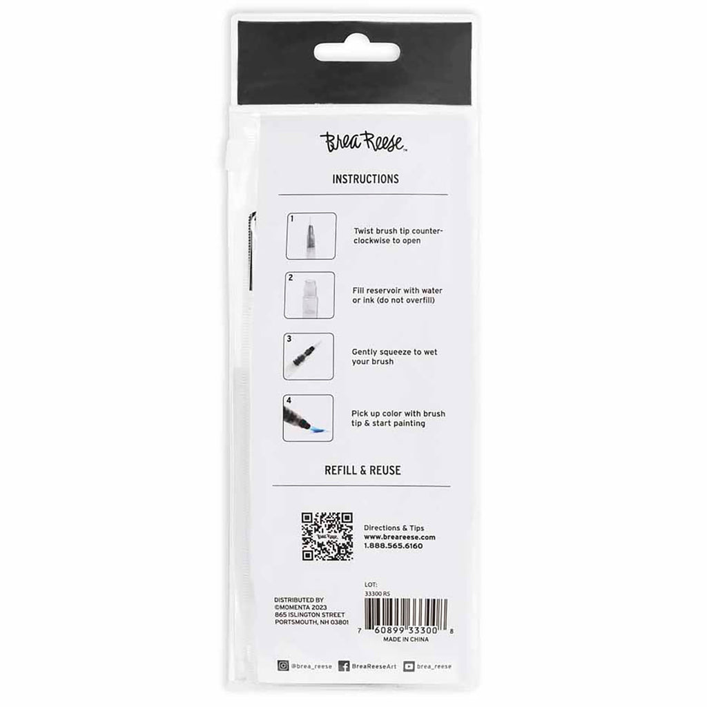 Brea Reese 3-Piece Water Brush Set With Built-In Reservoirs