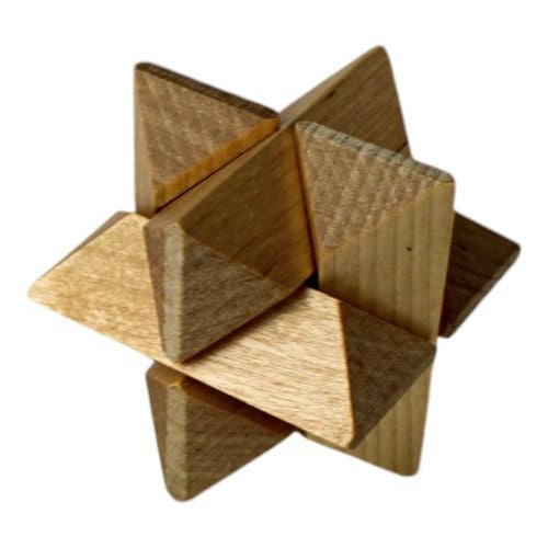Classic Wooden MindBenders 6-Pack Puzzle Set - Intricate Brain Teasers