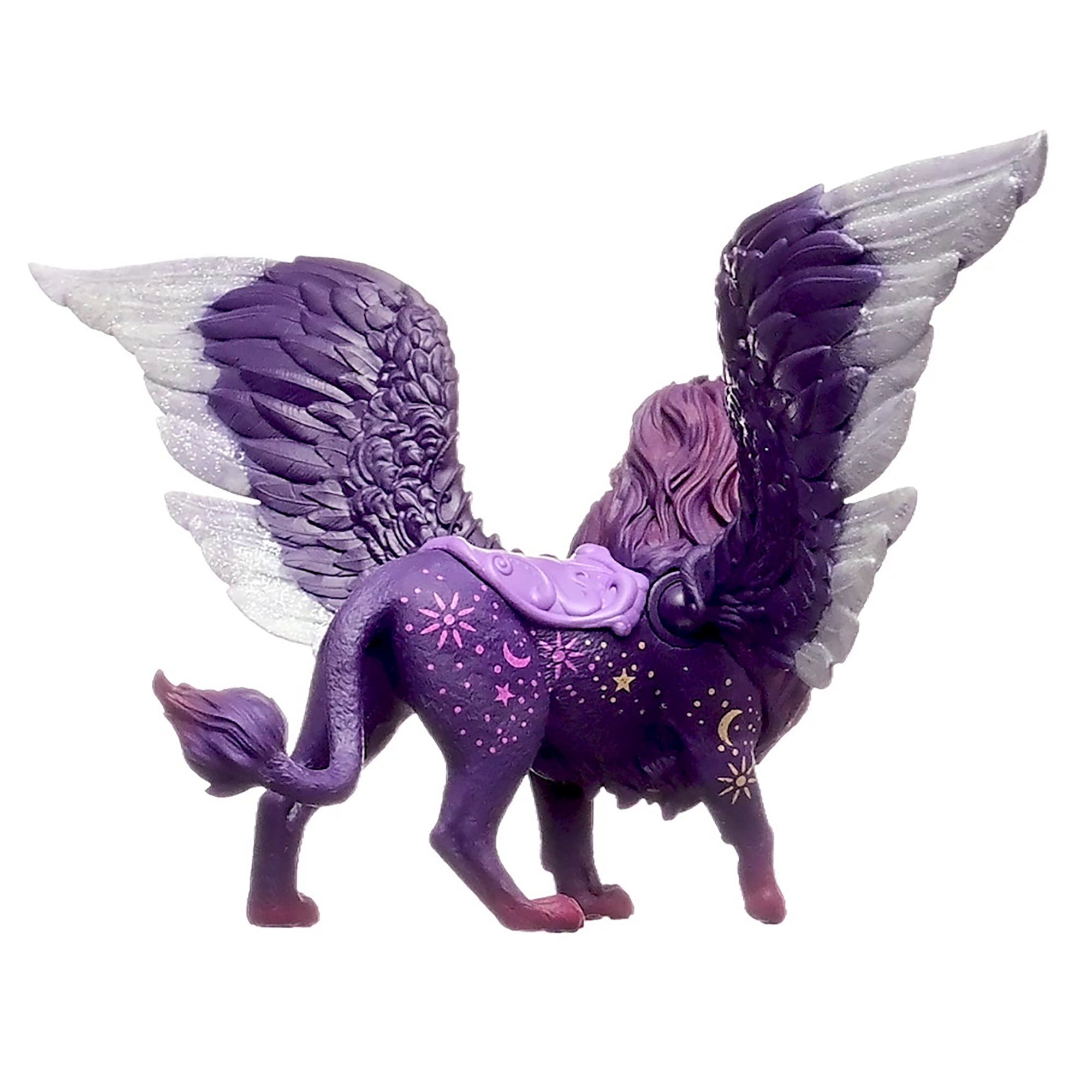Schleich Bayala Moon Lion 10-Inch Glitter Figurine With Glow-In-The-Dark Moveable Wings