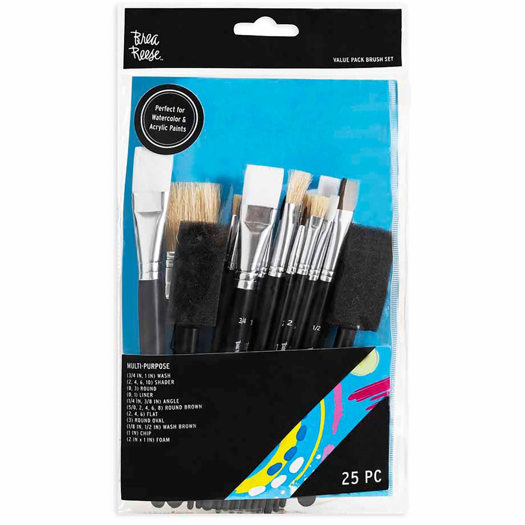 Brea Reese 25-Piece Multi-Media Brush Set With Natural Boar Bristles