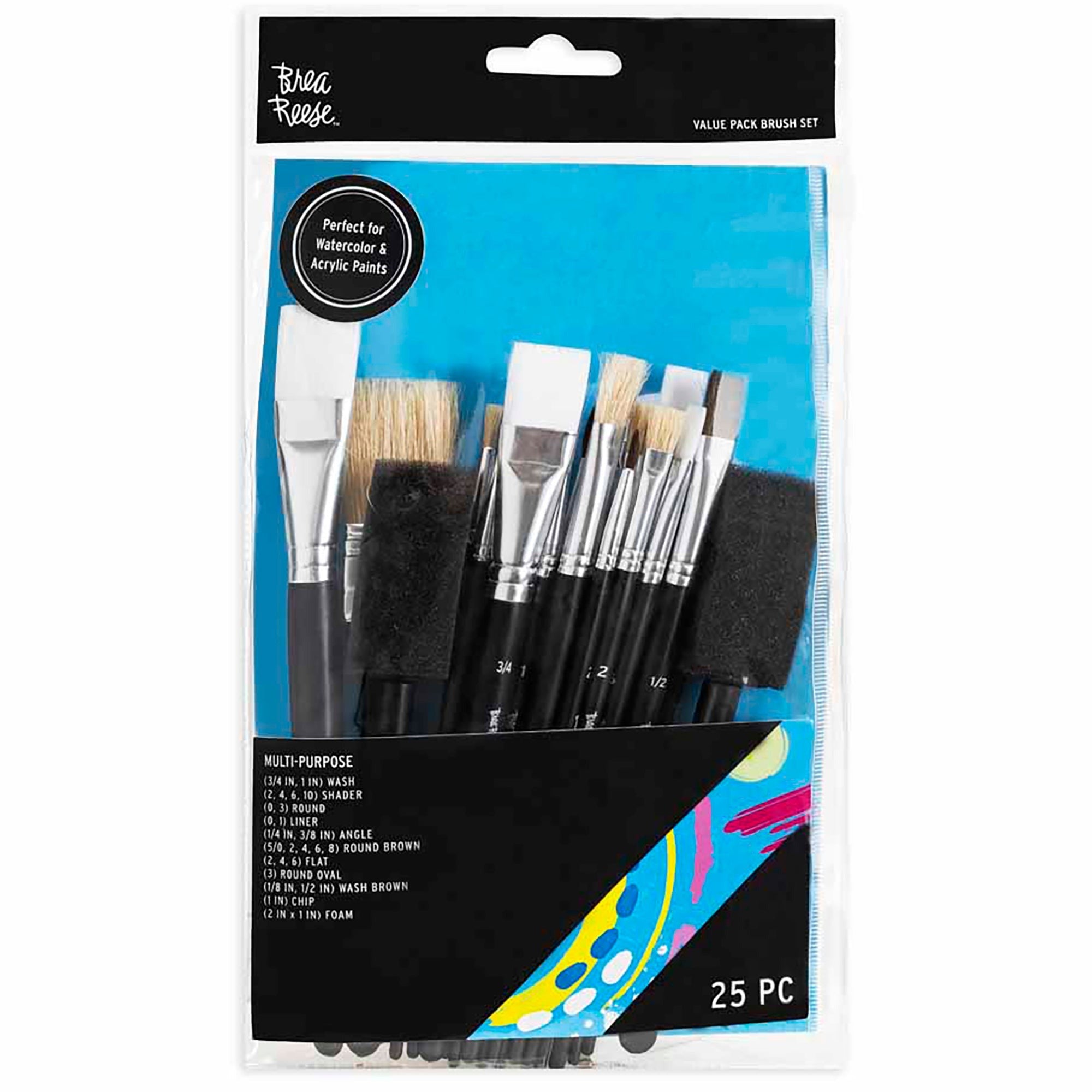 Brea Reese 25-Piece Multi-Media Brush Set With Natural Boar Bristles