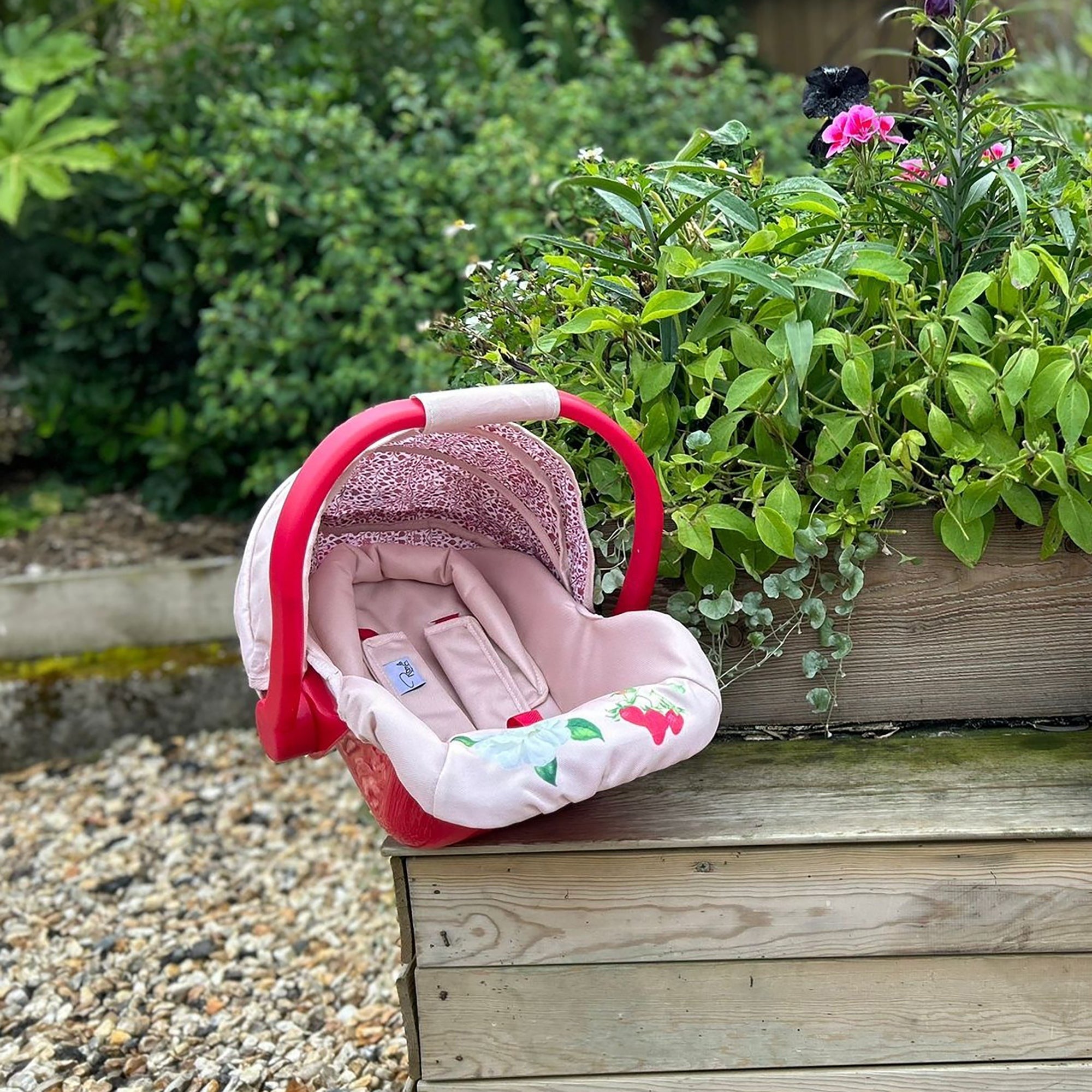 Roma RHS Flora Doll Car Seat With Hood And Harness