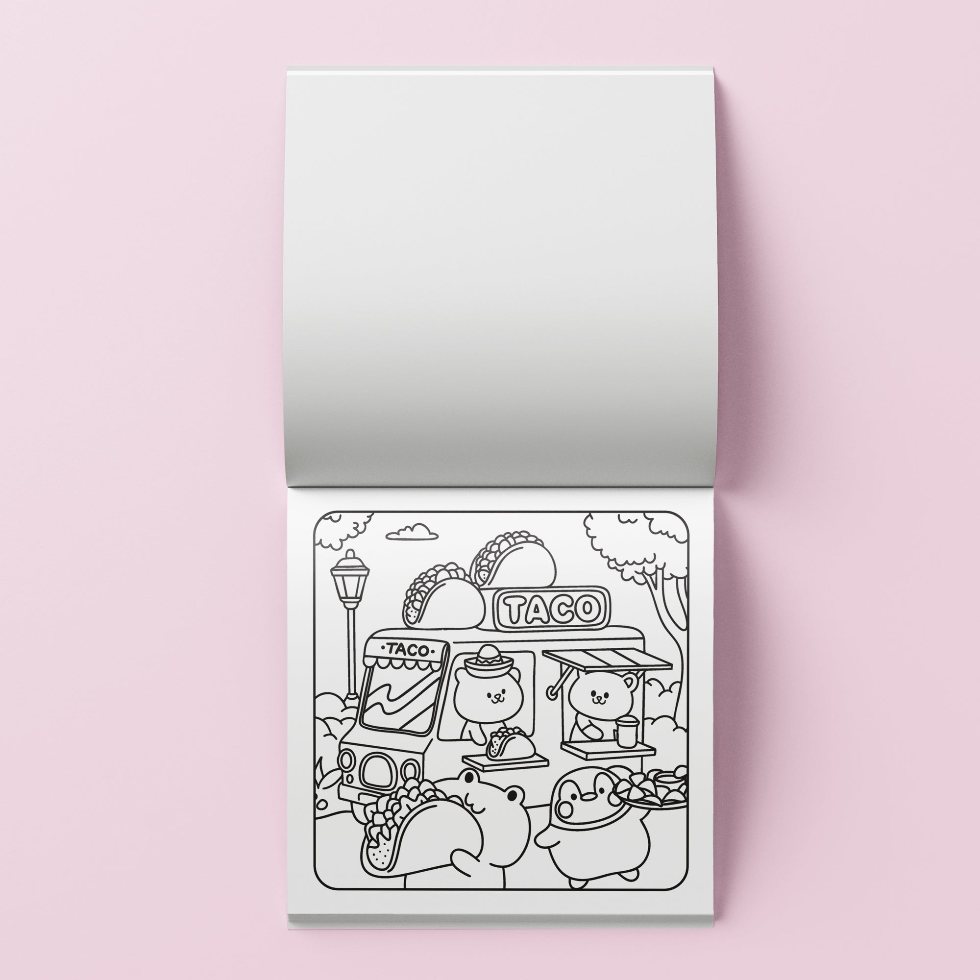 Art Maker Cozy Coloring Kit Around Town - 32 Pages, 8 Markers & Paint Pen