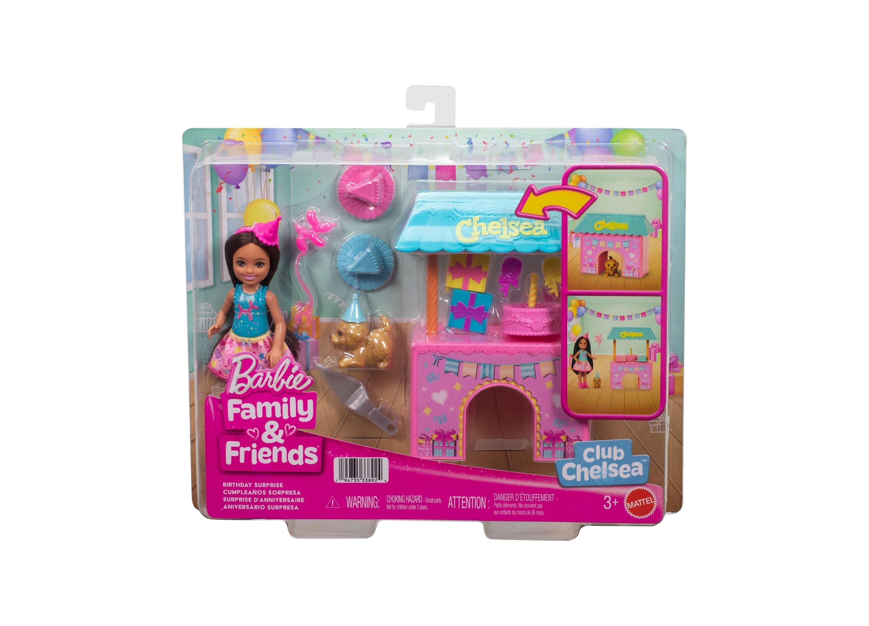 Barbie Club Chelsea Surprise Birthday Party Playset
