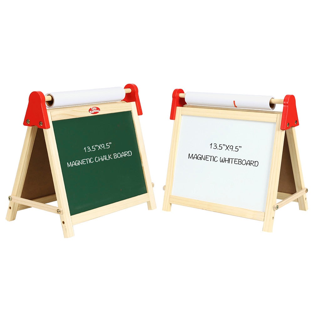 Easy Playhouse Creative Explorer Wooden Table Top Easel for Kids, Age 3+