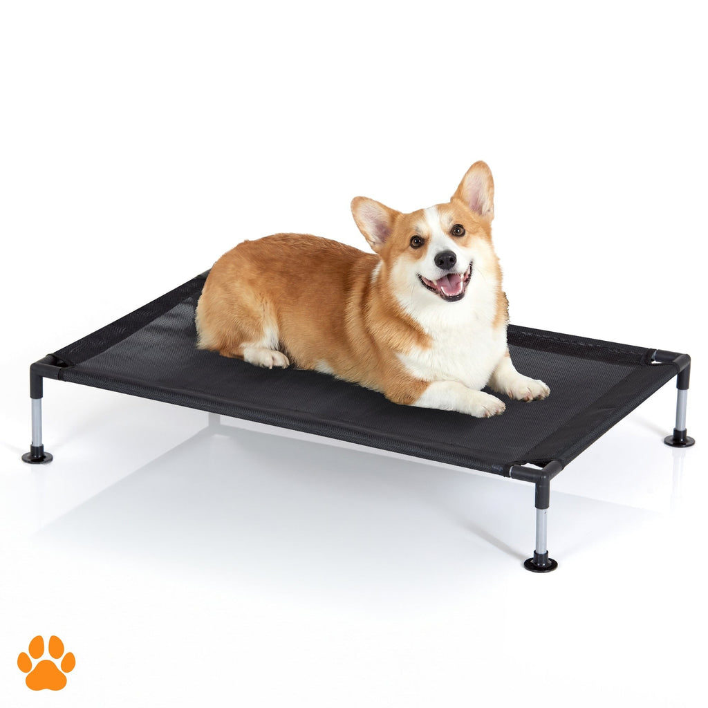 My Duque COOLA Elevated Dog Bed - Large, 35.5 x 23.5", Breathable Mesh, 55lb Capacity