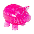 Deluxe Crystal Piggy Bank Kit - Hot Pink, 93 Piece 3D Puzzle