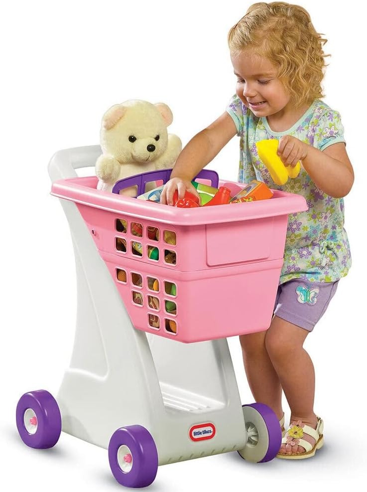 Little Tikes Pink Toddler Shopping Cart - Imaginative Playset