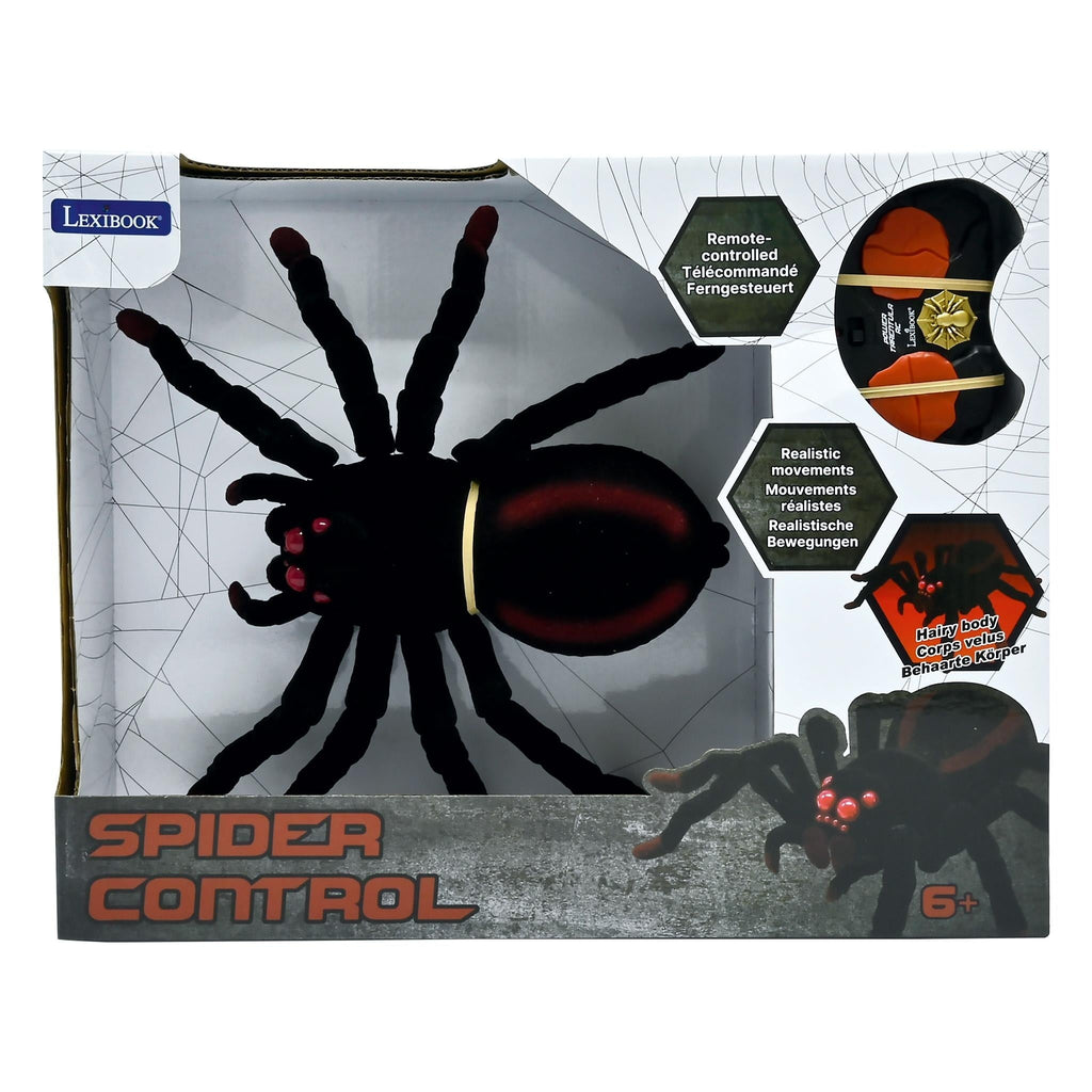 Lexibook Realistic Tarantula - Remote Controlled Spider with Light Effects - Black