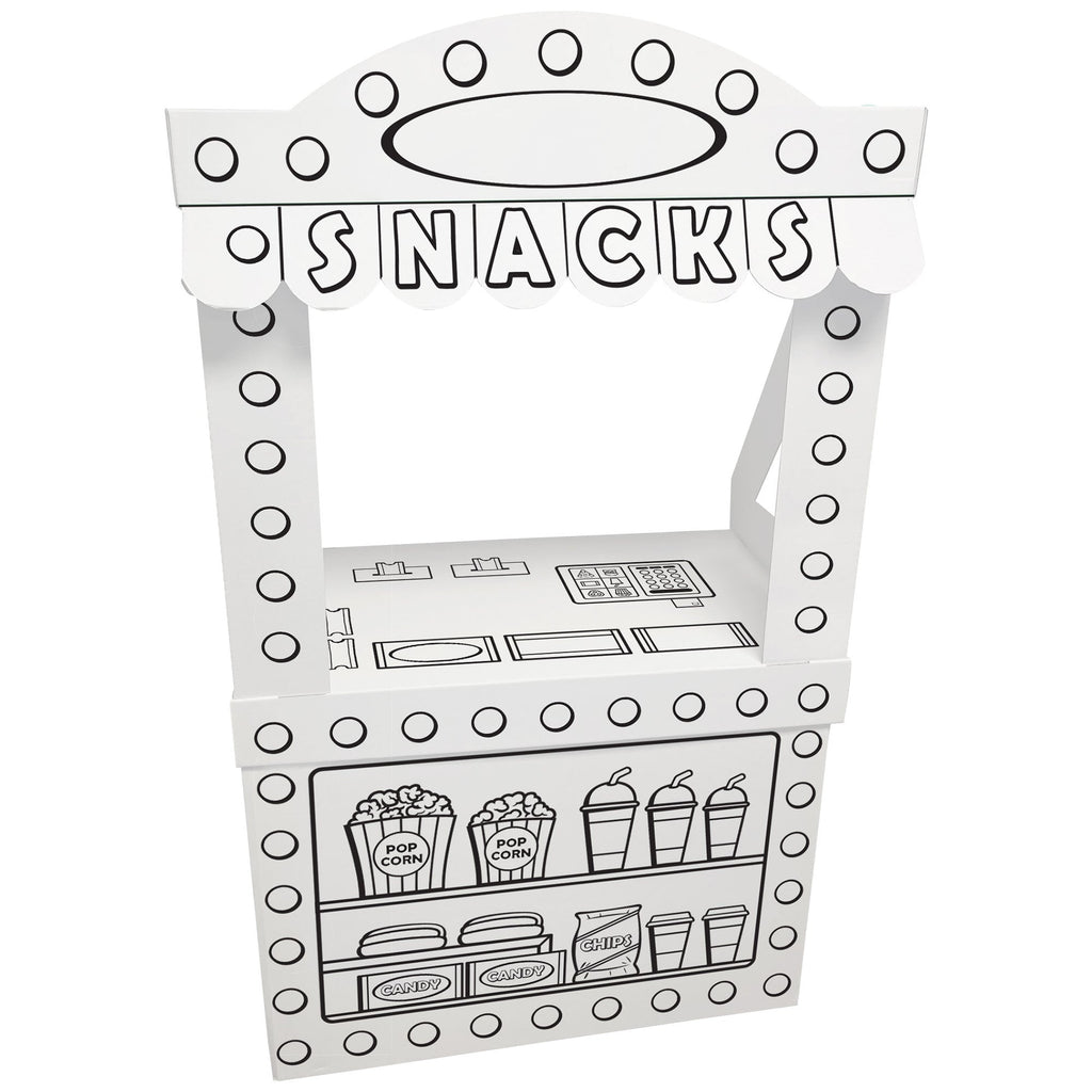 Easy Playhouse Movie Concession Snack Stand Cardboard Playhouse