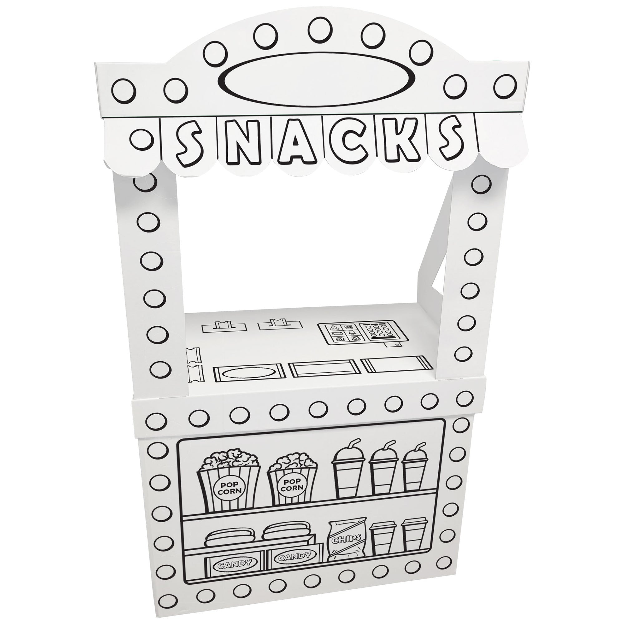 Easy Playhouse Movie Concession Snack Stand Cardboard Playhouse