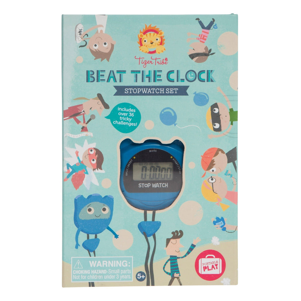 Tiger Tribe Beat the Clock Stopwatch Set - Time Challenge Game for Kids