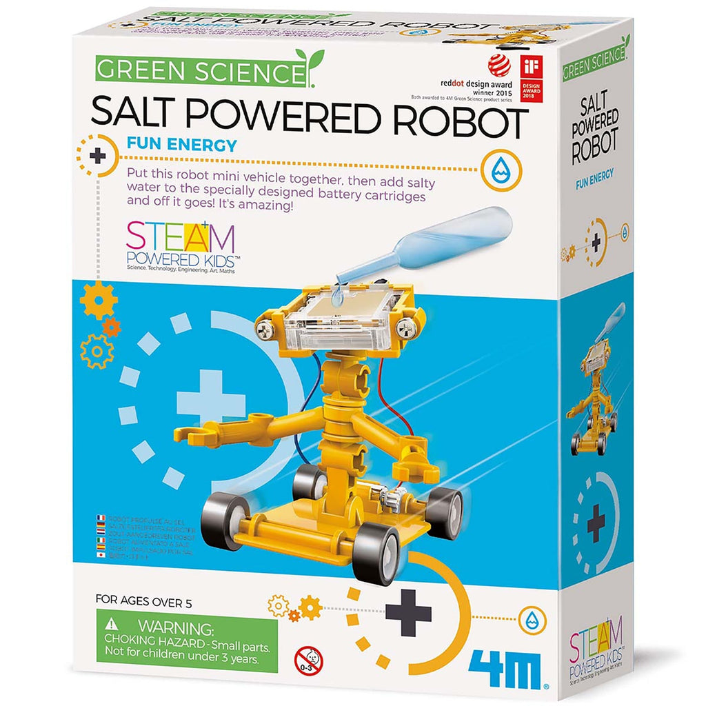 4M Green Science Salt-Powered Robot STEM Building Kit
