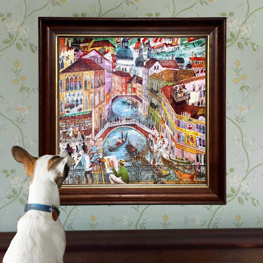 eeBoo Piece & Love Artists in Venice 1000-Piece Puzzle