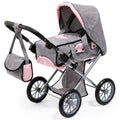 Bayer Design City Star Doll Pram, Convertible Stroller for Dolls Up to 18 Inches