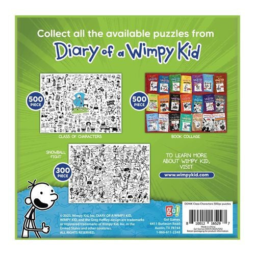 Diary of a Wimpy Kid Class Characters Jigsaw Puzzle - 500 pc