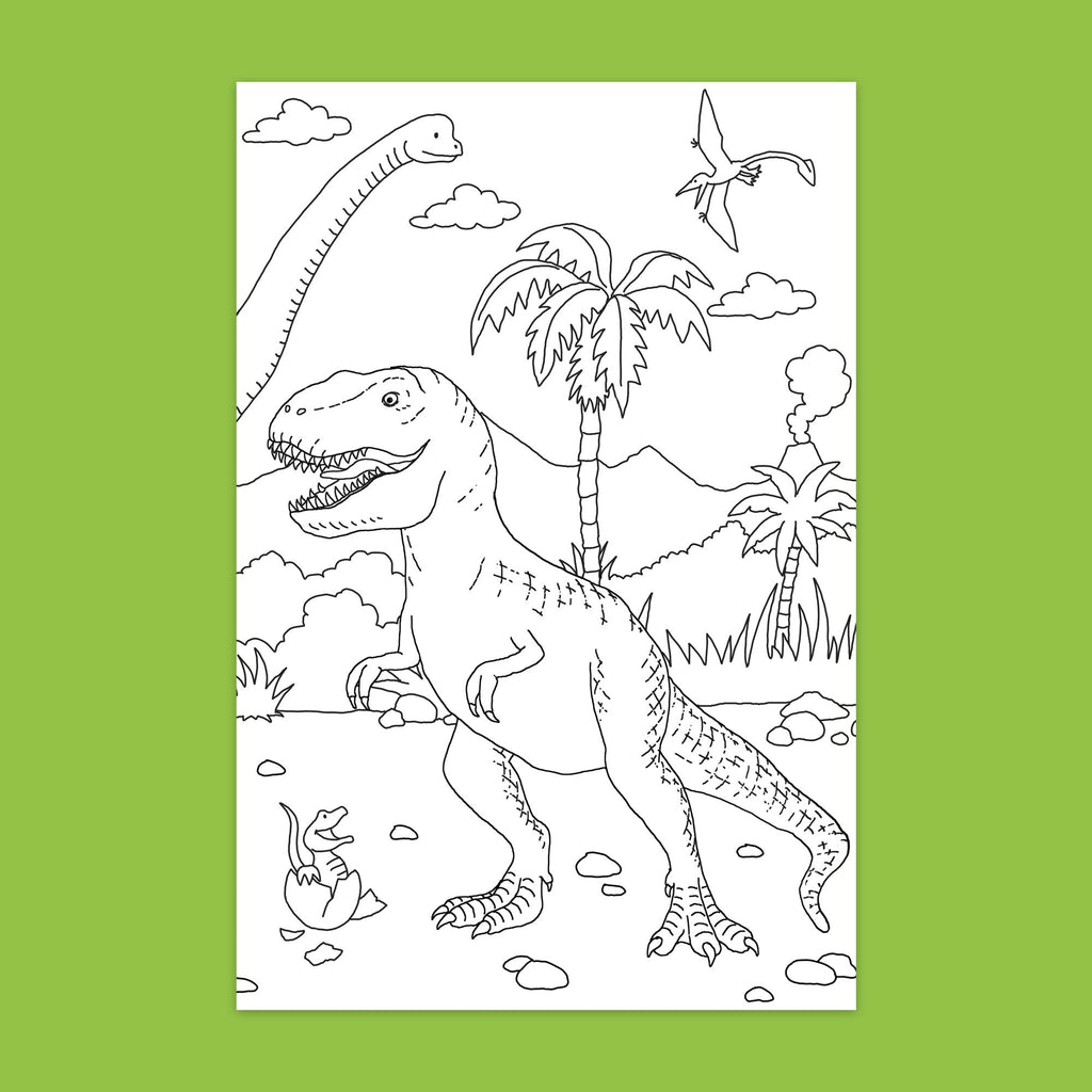 Book 'N' App Dinosaurs Color & Sticker Fun Book With 230+ Reusable Stickers