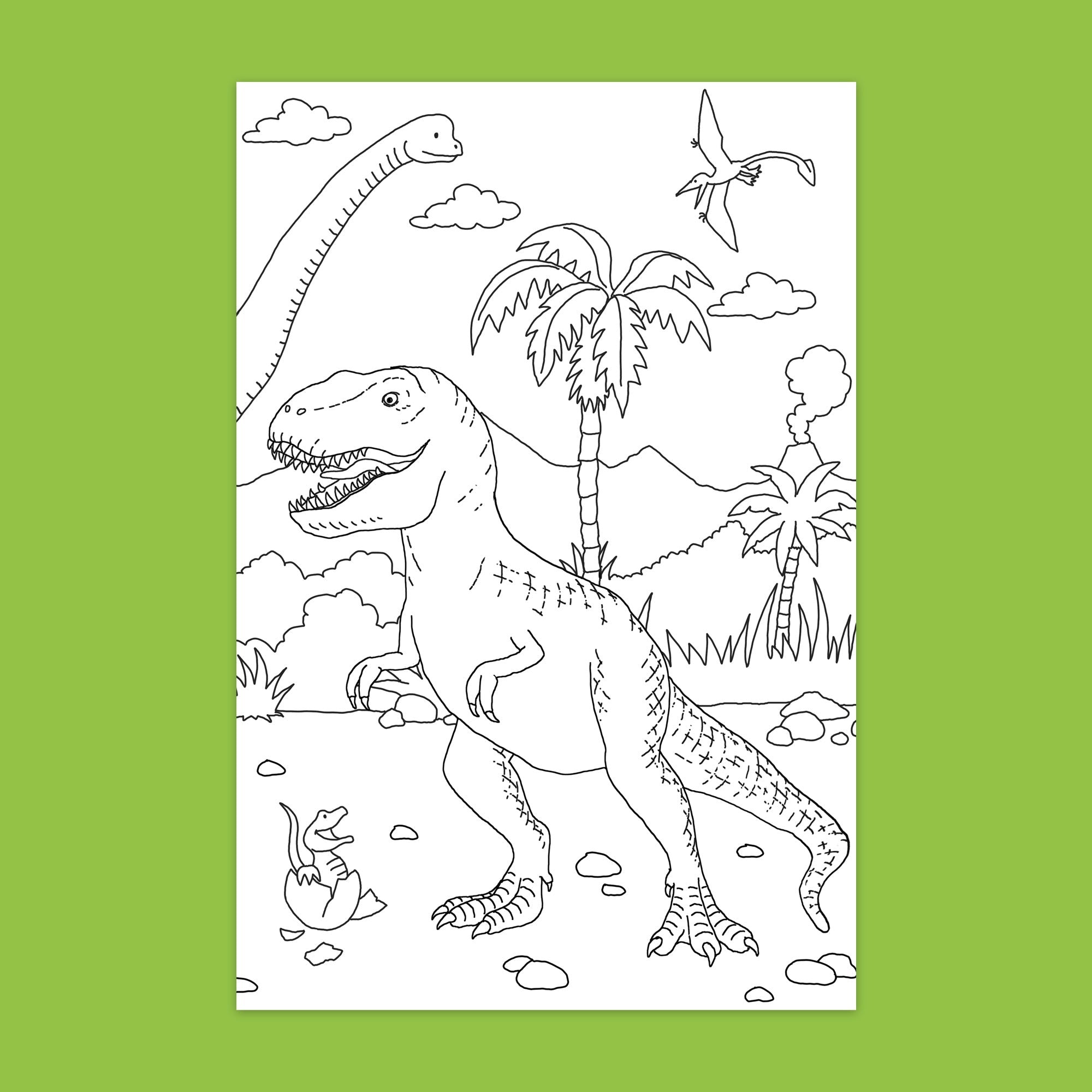 Book 'N' App Dinosaurs Color & Sticker Fun Book With 230+ Reusable Stickers