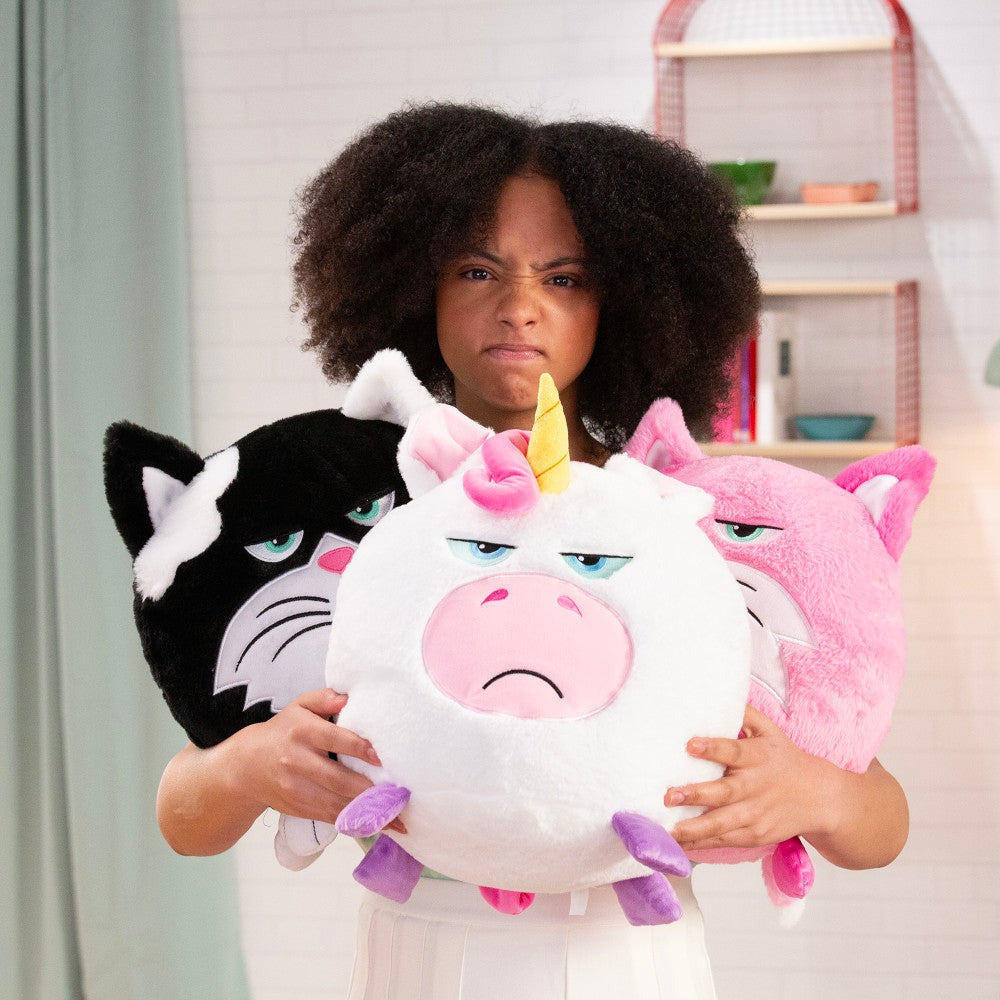 Hangry Petz Lucy Pink Cat 12 inch Interactive Plush