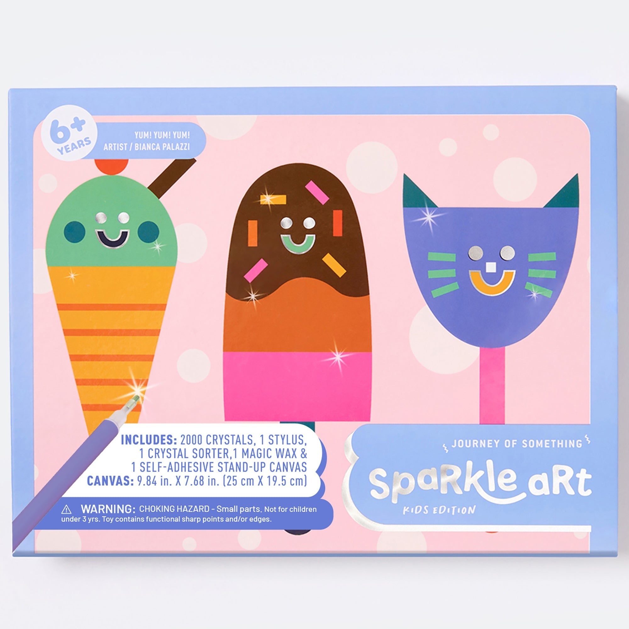 Journey Of Something Sparkle Art Ice Cream Crystal Craft Kit - Over 2,000 Pieces