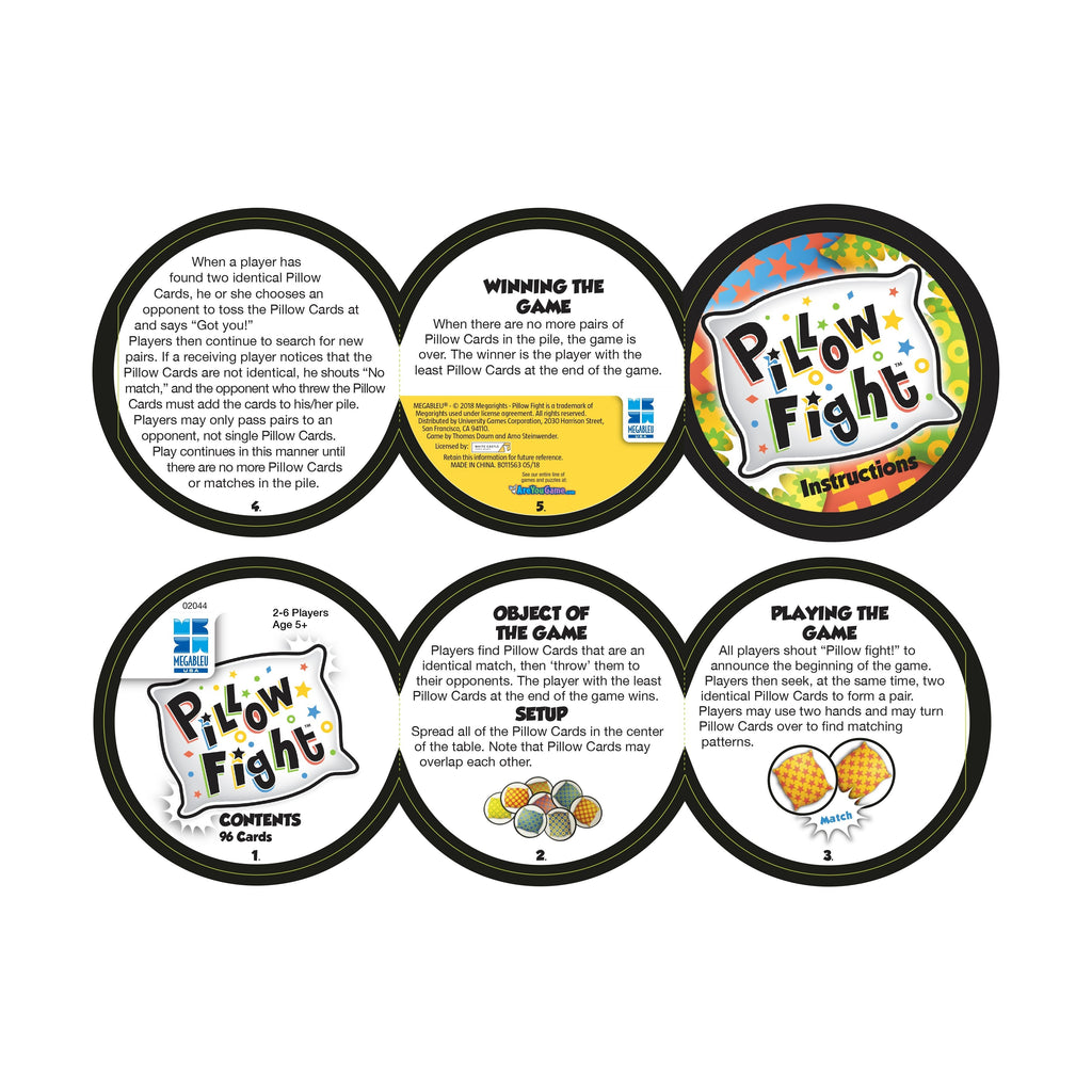 Megableu USA Pillow Fight Card Game - Portable Tin Edition
