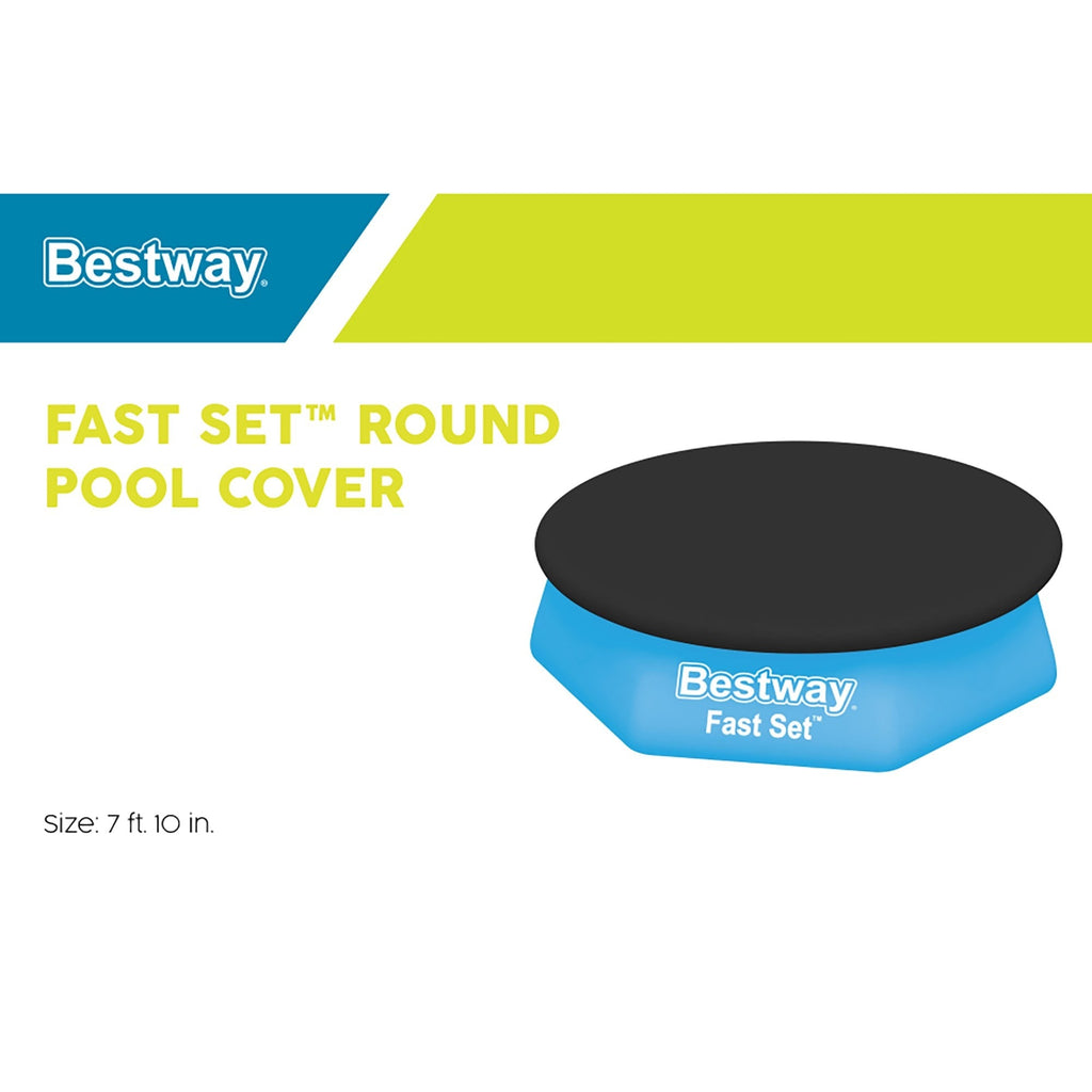 Bestway Flowclear 8-Foot Round Pool Cover With Drain Holes