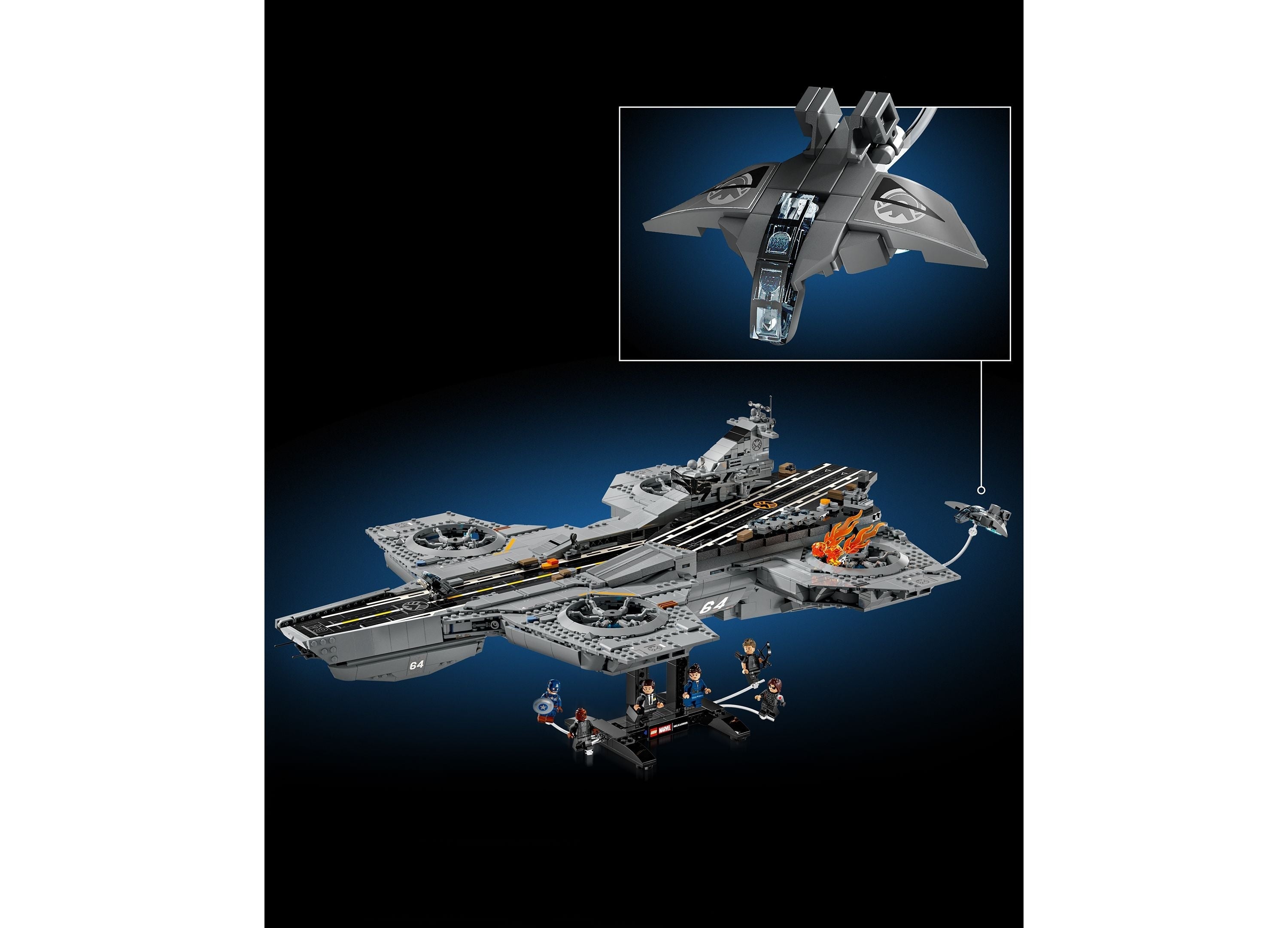 LEGO Marvel S.H.I.E.L.D. Helicarrier Building Set, 3,057 Pieces