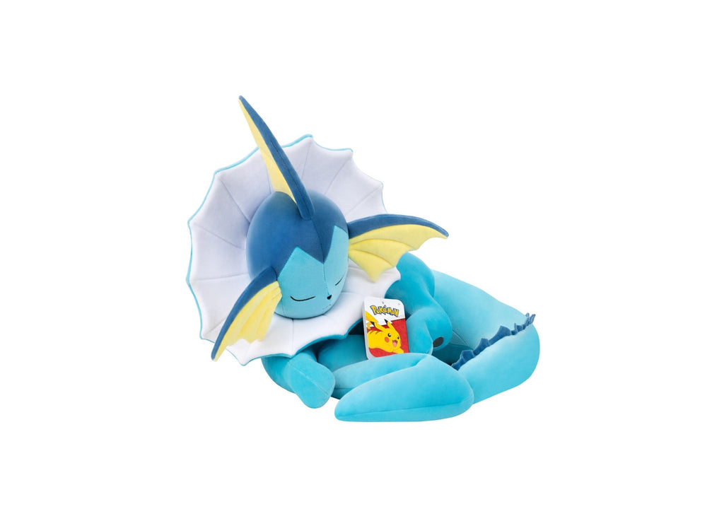 Jazwares Pokémon Sleeping Vaporeon 18-inch Plush Toy
