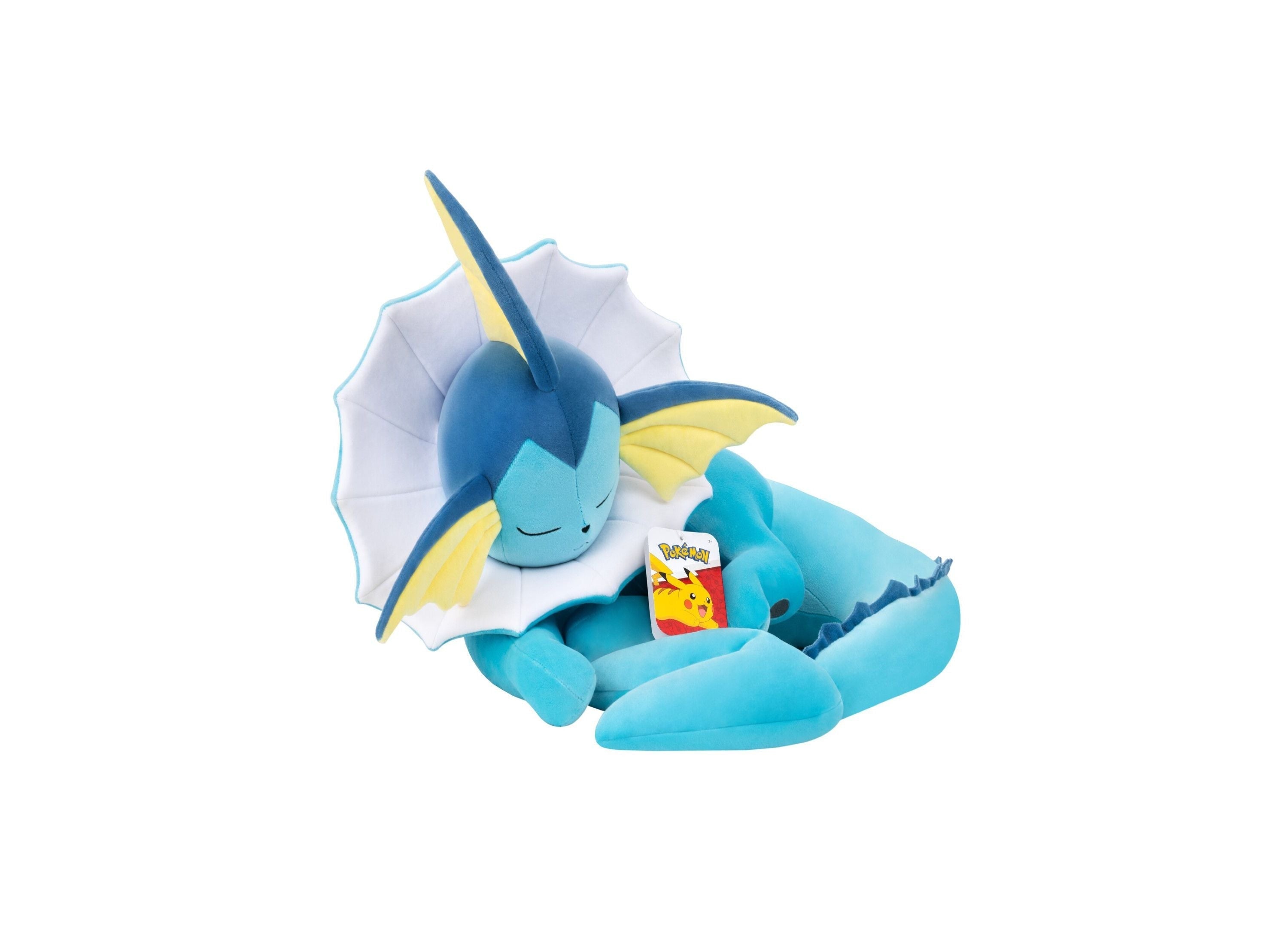 Jazwares Pokémon Sleeping Vaporeon 18-inch Plush Toy