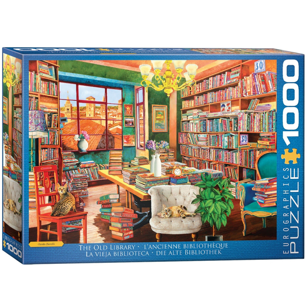 Eurographics The Old Library 1000-Piece Jigsaw Puzzle
