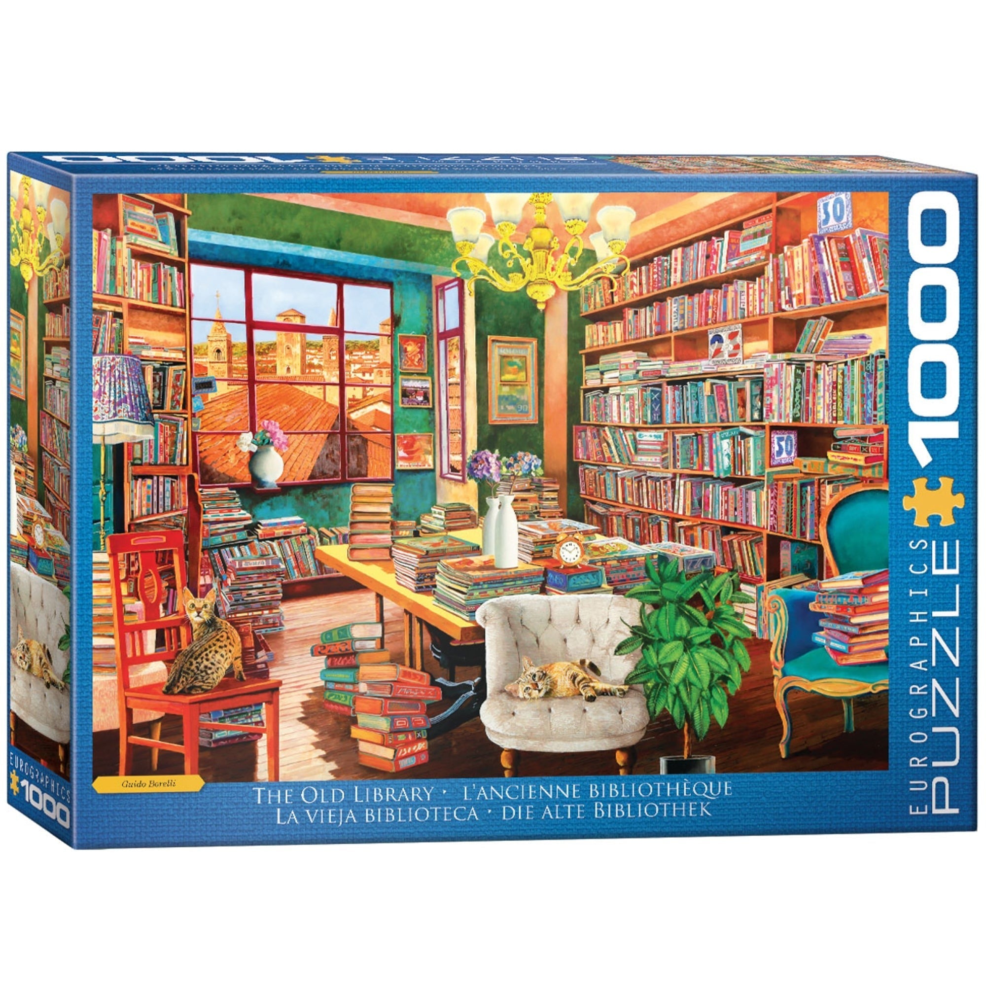 Eurographics The Old Library 1000-Piece Jigsaw Puzzle