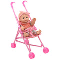 Little Darlings Flamingo Jumper & Pink Stroller Playset