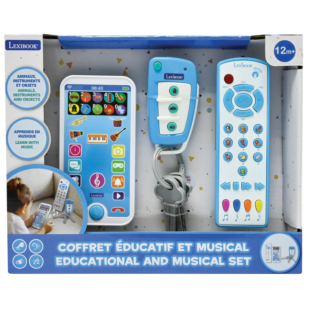 LEXIBOOK Educational Cell Phone, Remote Control and Keychain