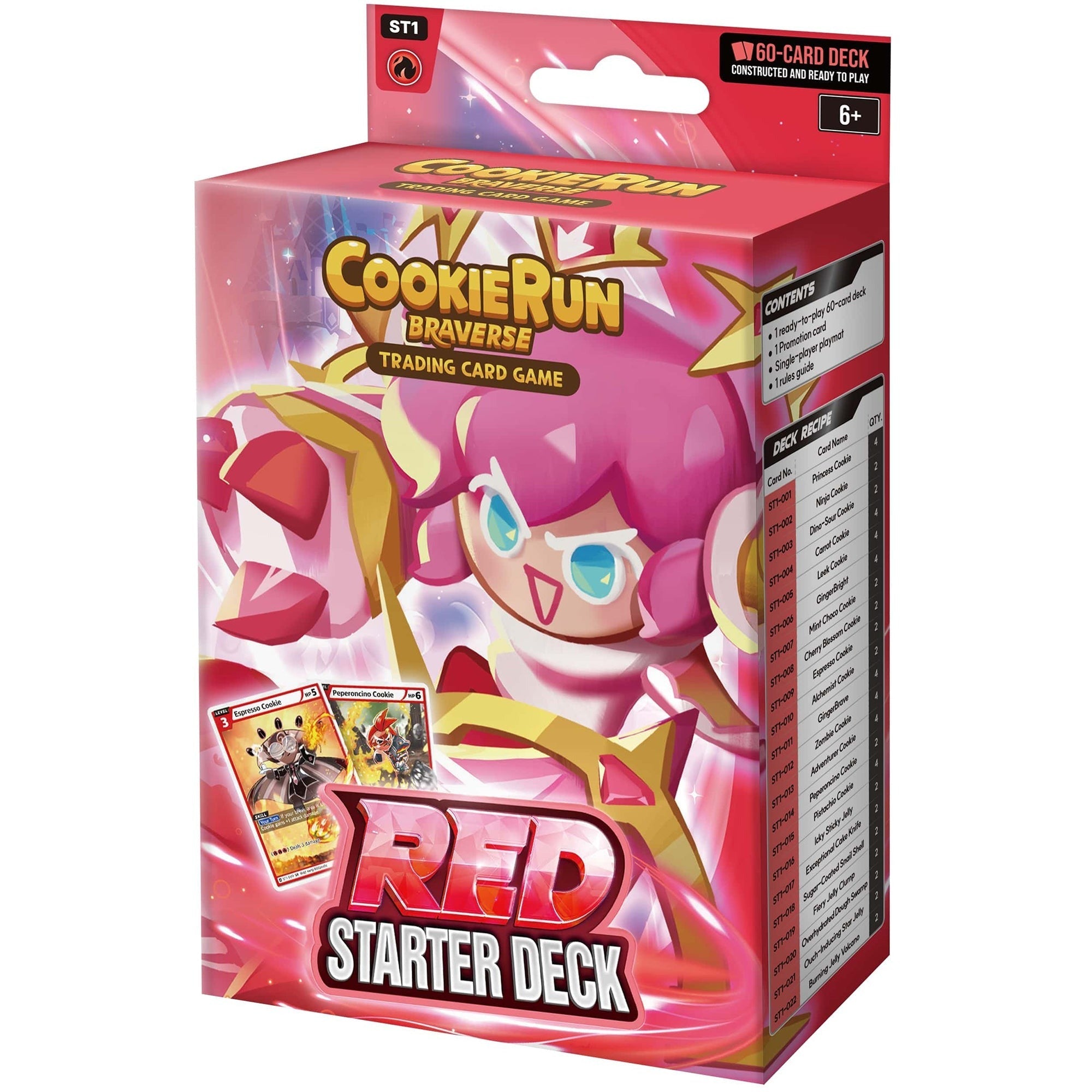 CookieRun: Braverse Trading Card Game Starter Deck 60-Card Aggressive Gameplay Pack