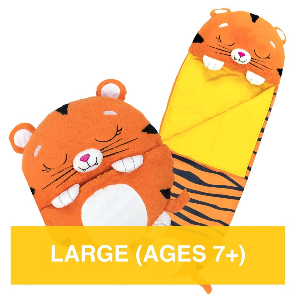 Happy Nappers Tiger Tobi 66 inch Plush Sleepy Sack - Large