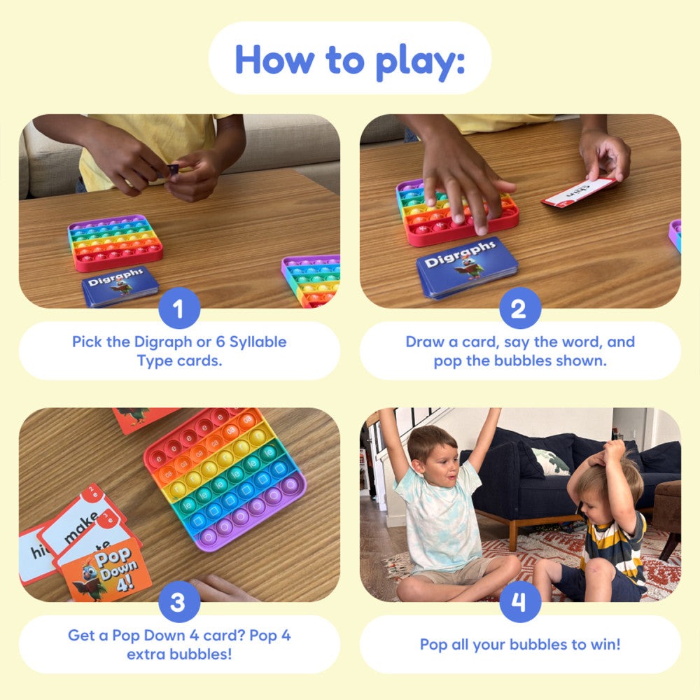 Fidget Fun Digraph Mastery Reading Game