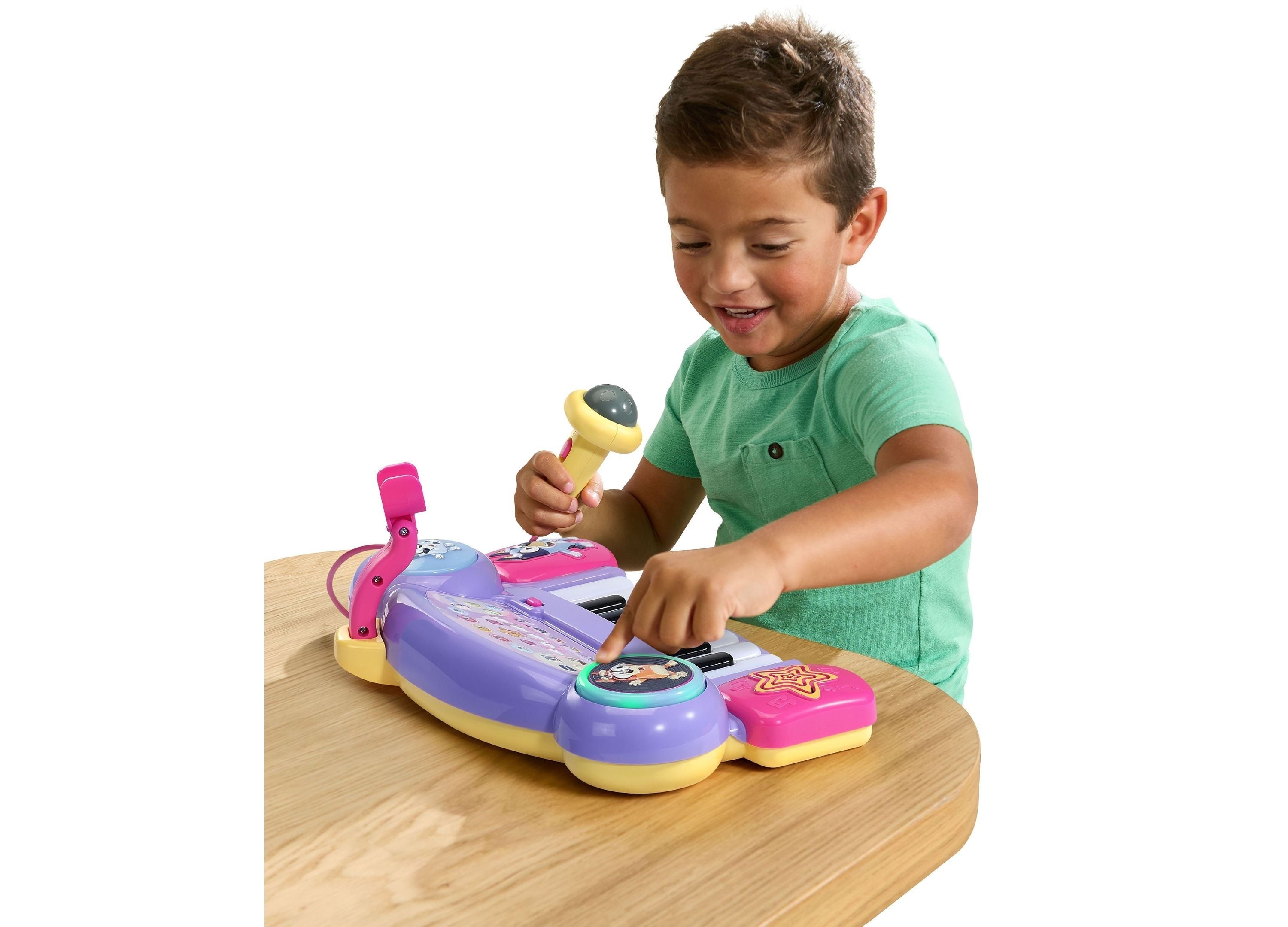 Bluey Sing-Along Keyboard With Microphone And Light-Up Keys