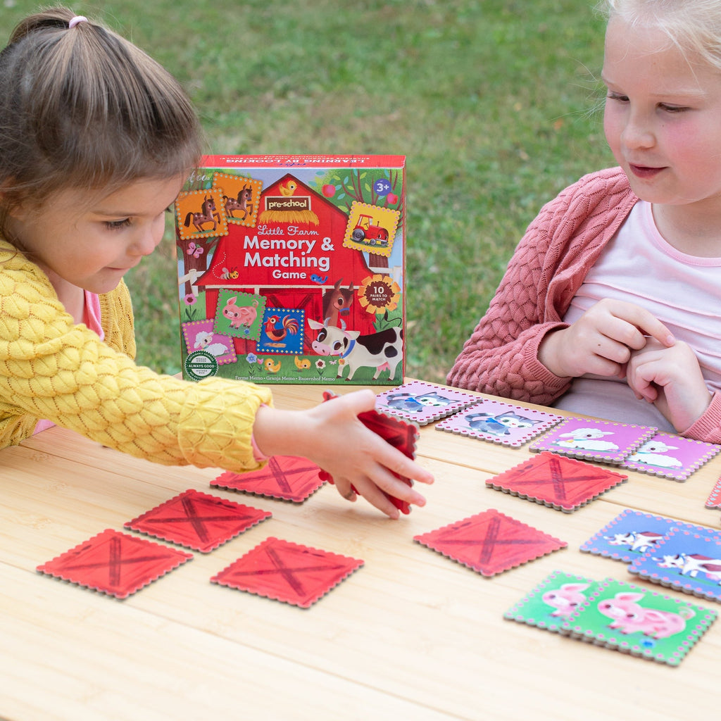 eeBoo Little Farm Memory & Matching Game With 20 Tiles
