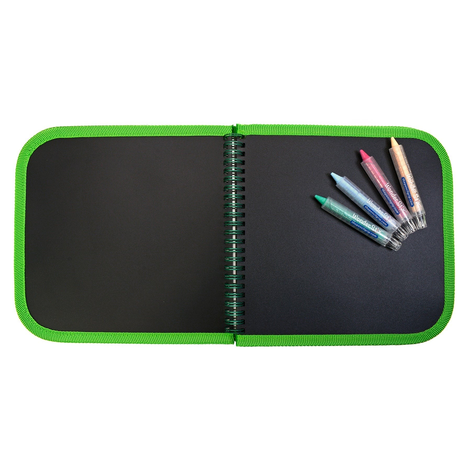 The Pencil Grip Daily Doodler Reusable Activity Book - Travel Cover with 4 Wonder Stix
