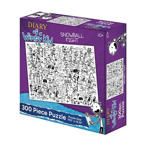 Diary of a Wimpy Kid Snowball Fight Jigsaw Puzzle - 300 pc