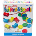 Original Toy Company Colorful Threading Buttons & Spools Set - Creative Play