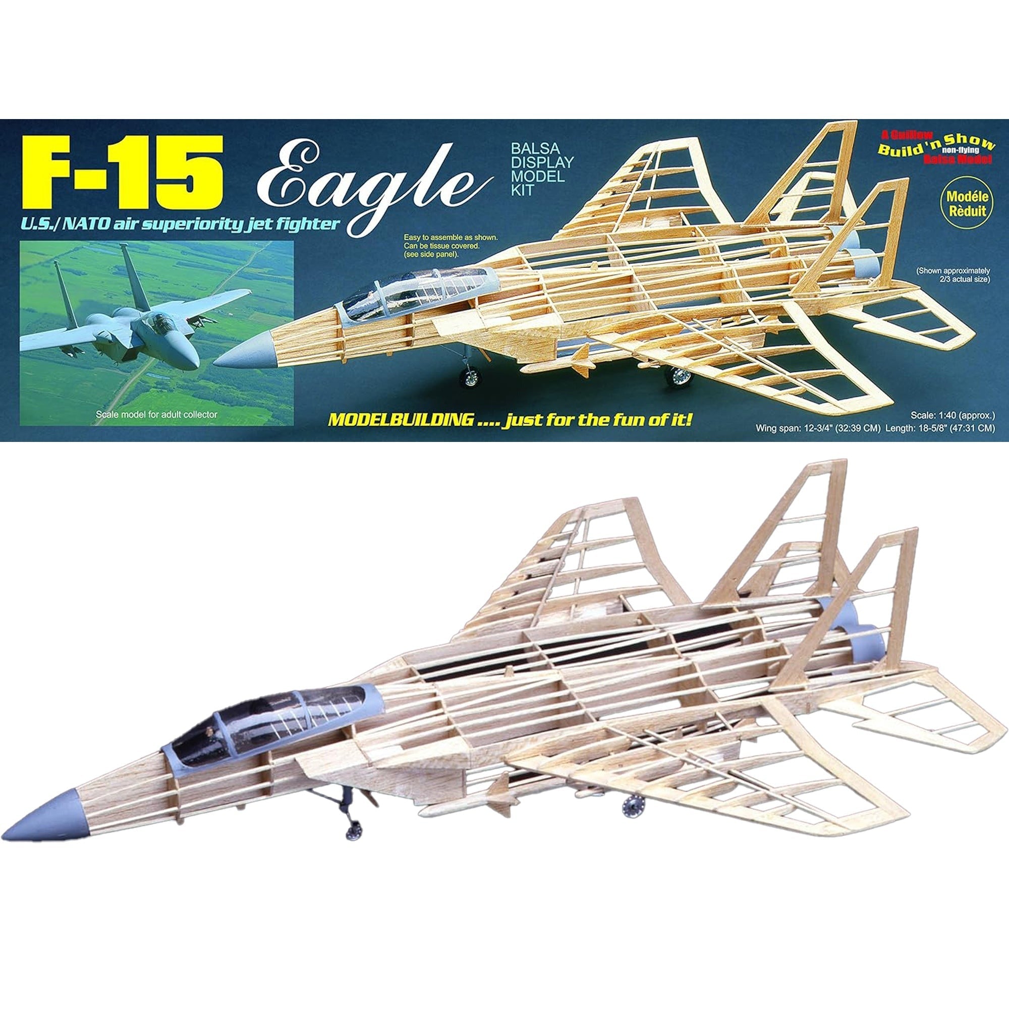 Guillow's F-15 Eagle Advanced Model Building Kit