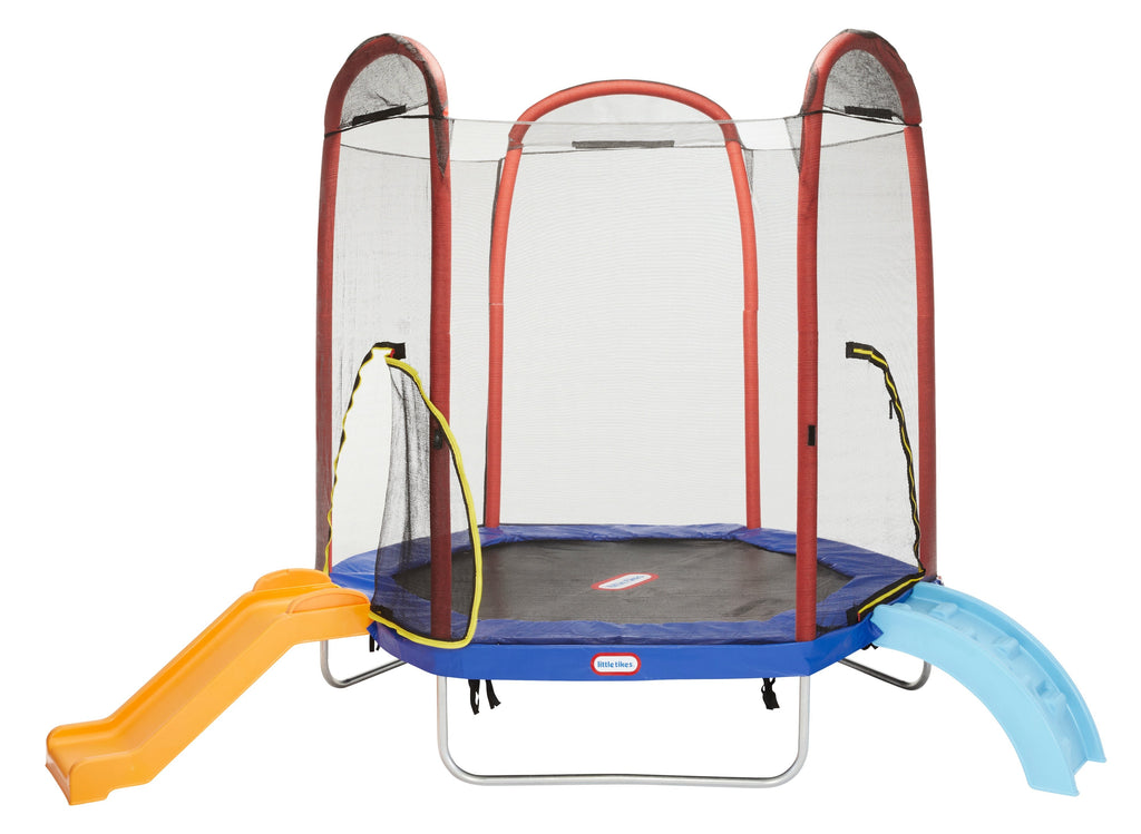 Little Tikes Climb 'n Slide 7ft Trampoline with Enclosure