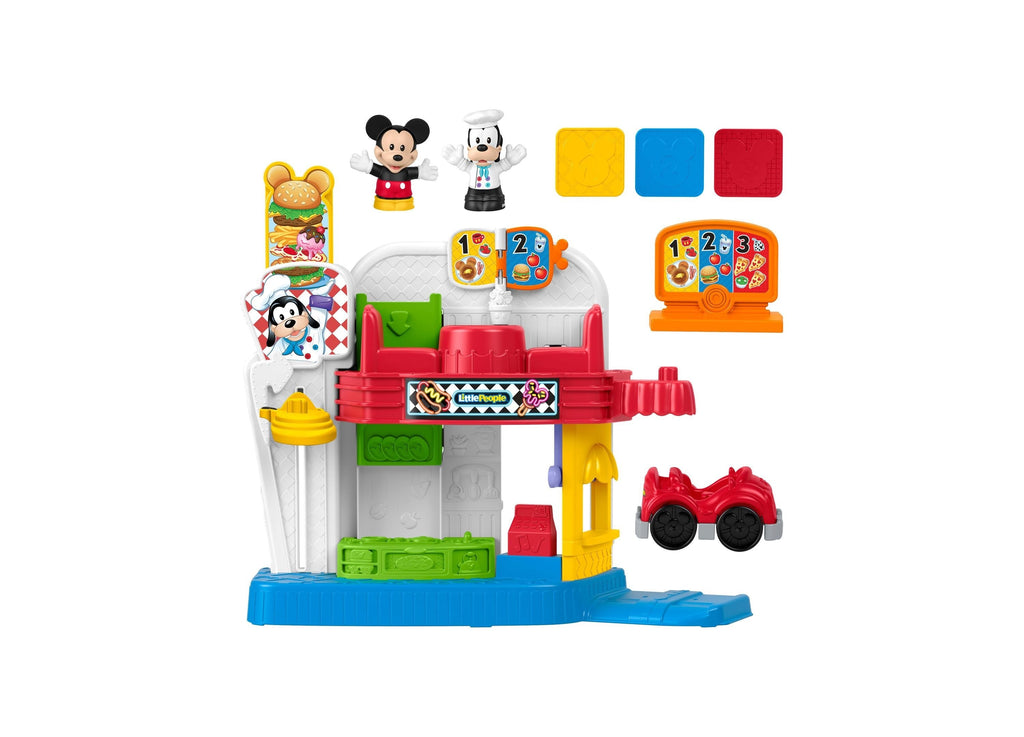 Fisher-Price Mickey And Goofy Silly Sounds 7-Piece Diner Playset