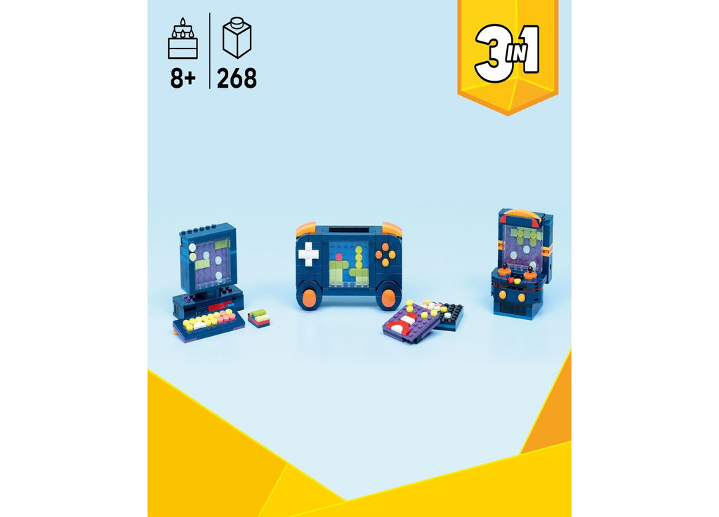 LEGO Creator 3-in-1 Retro Gaming Console Building Set 31380, 268 Pieces