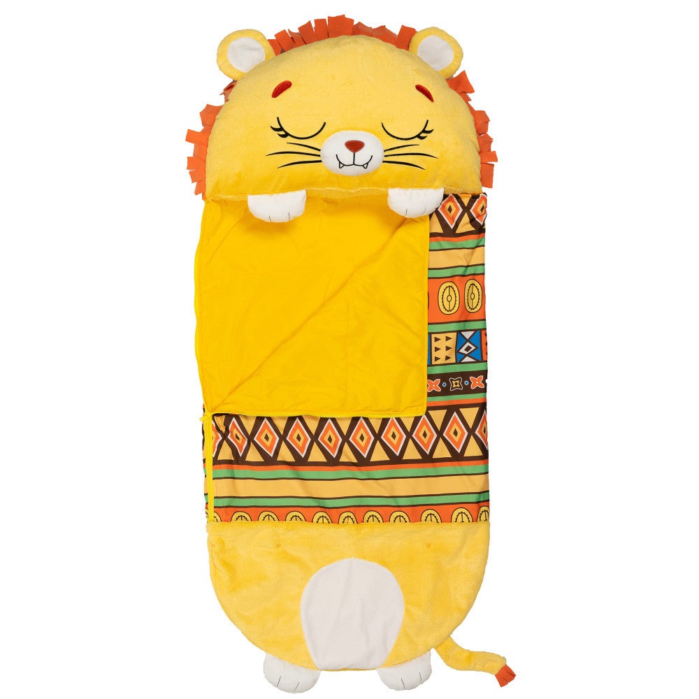 Happy Nappers Lion Lex 54 inch Plush Pillow & Sleepy Sack - Kids 3+