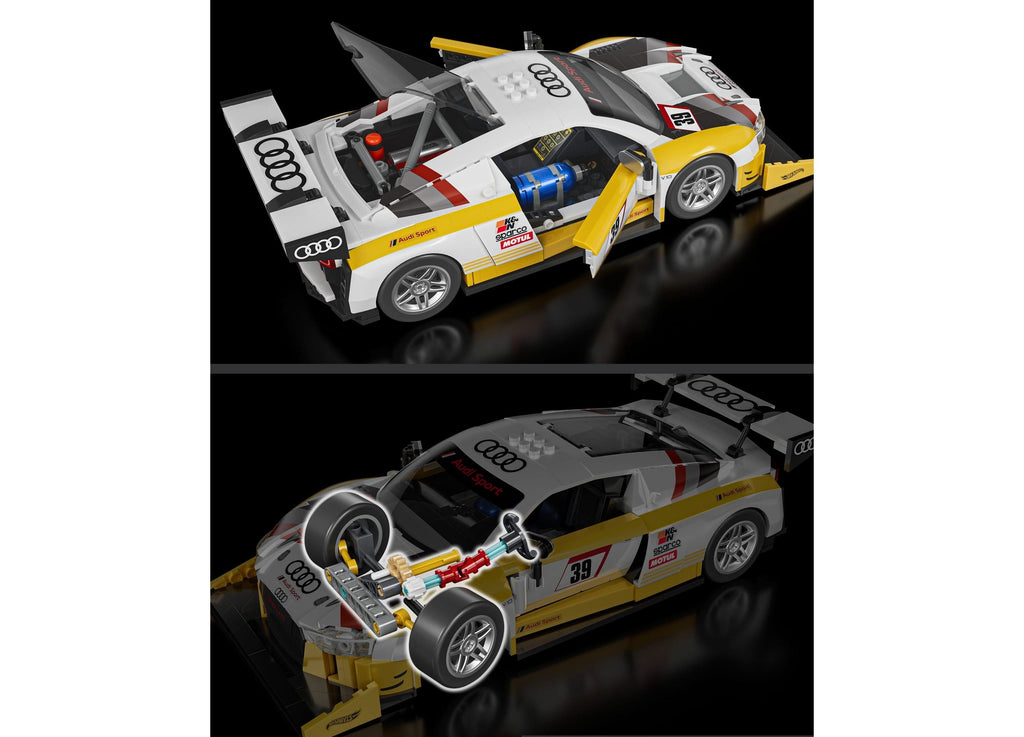 Mattel Brick Shop Hot Wheels '15 Audi R8 LMS Building Kit, 820 Pieces